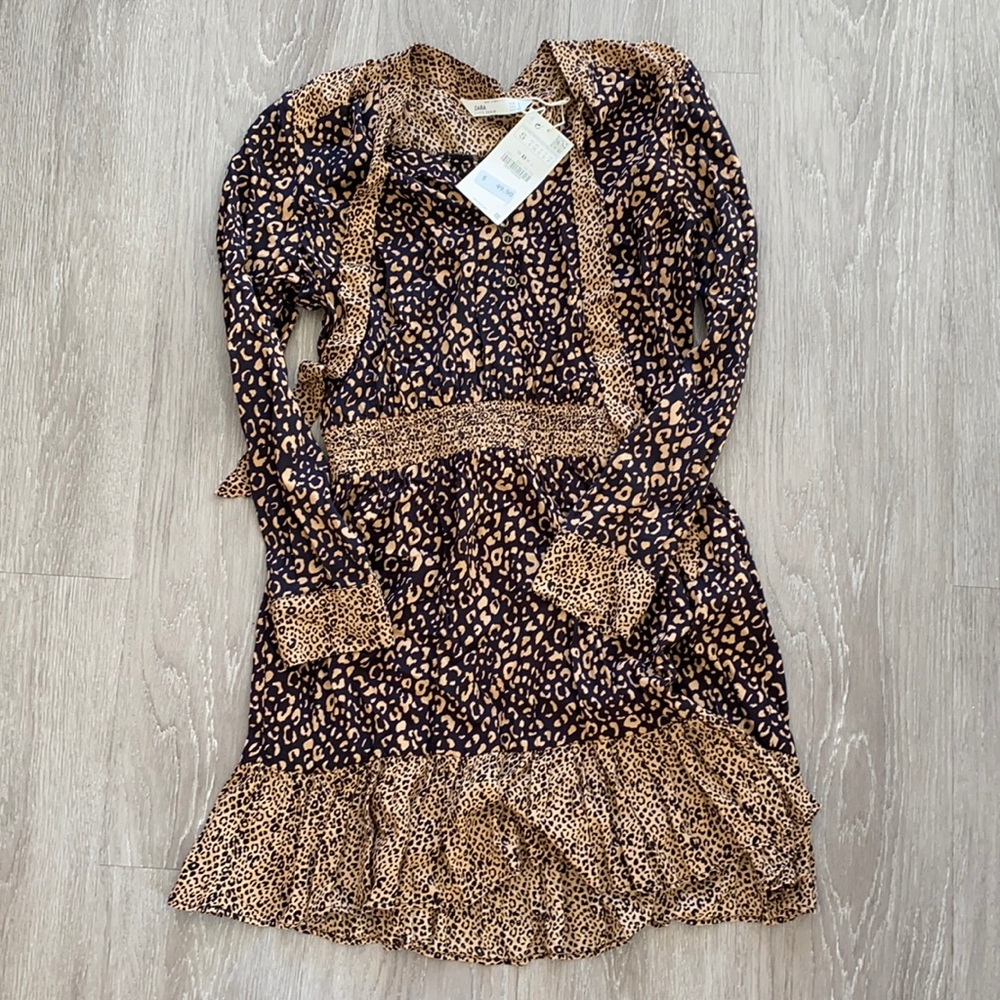 Zara new with tags leopard dress